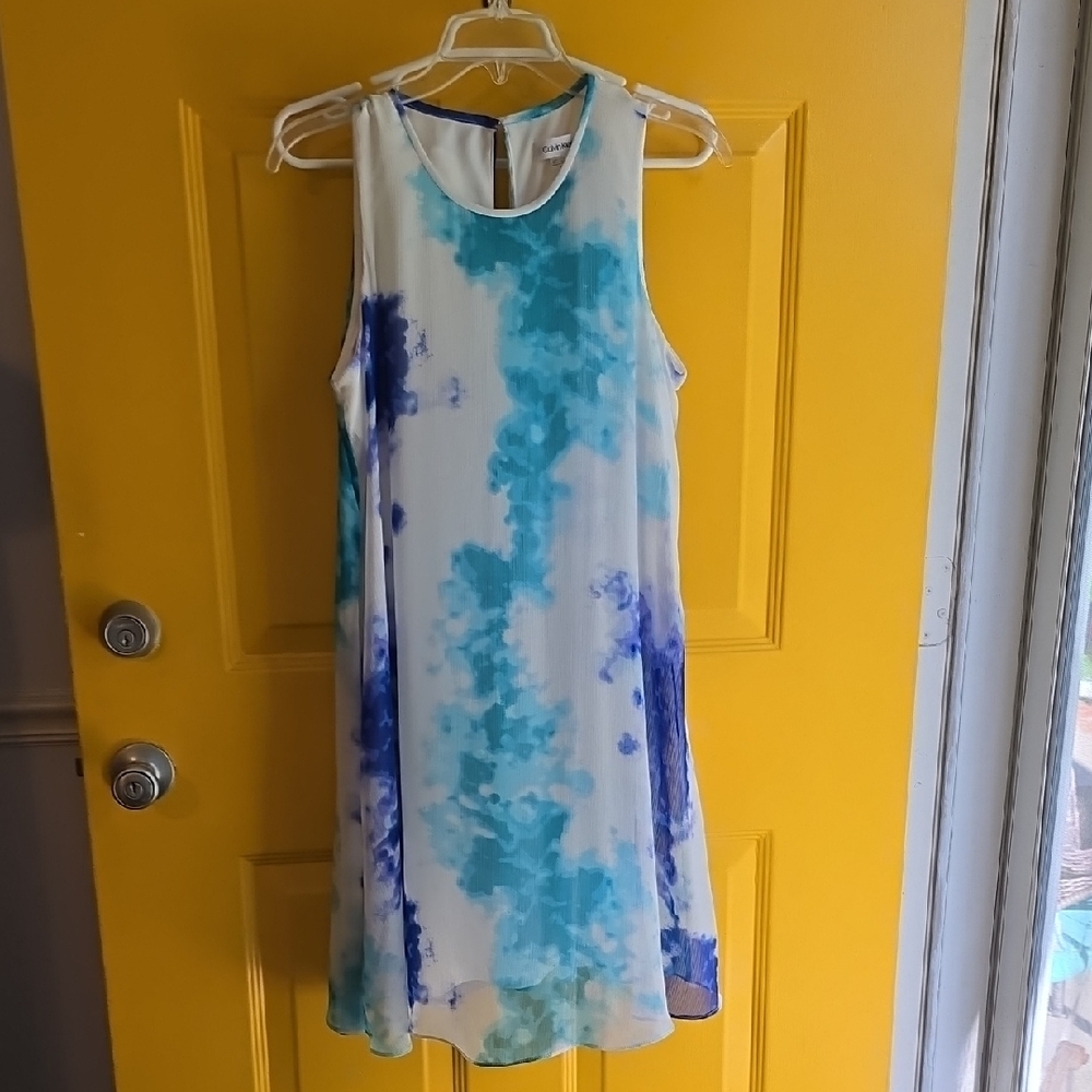Calvin Klein Blue Sleeveless Mini Sundress